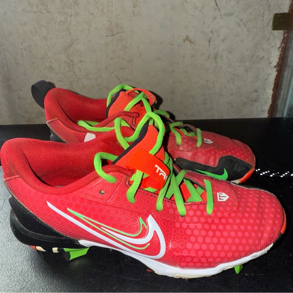 Nike Kids Red and Green Sneakers